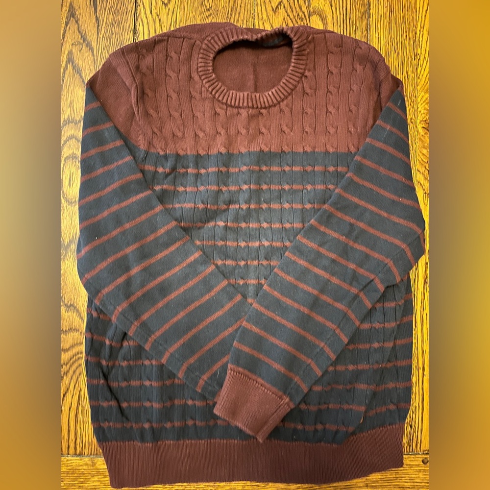 Nautica Men’s Knit Stripe Sweater - SIZE XL